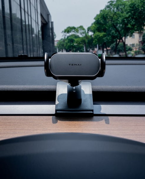 Support de téléphone portable TEMAI/meilleur support de téléphone de voiture/support de téléphone à charge solaire-Tesla modèle 3/Y 