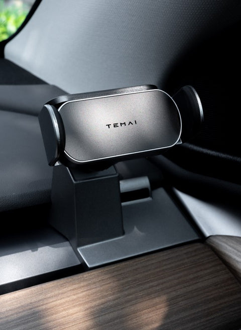 Support de téléphone portable TEMAI/meilleur support de téléphone de voiture/support de téléphone à charge solaire-Tesla modèle 3/Y 